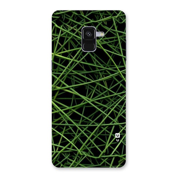 Green Lines Back Case for Galaxy A8 Plus