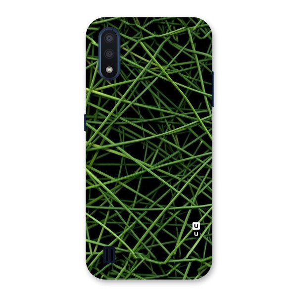 Green Lines Back Case for Galaxy M01