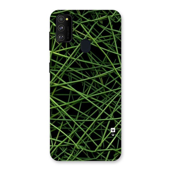 Green Lines Back Case for Galaxy M21