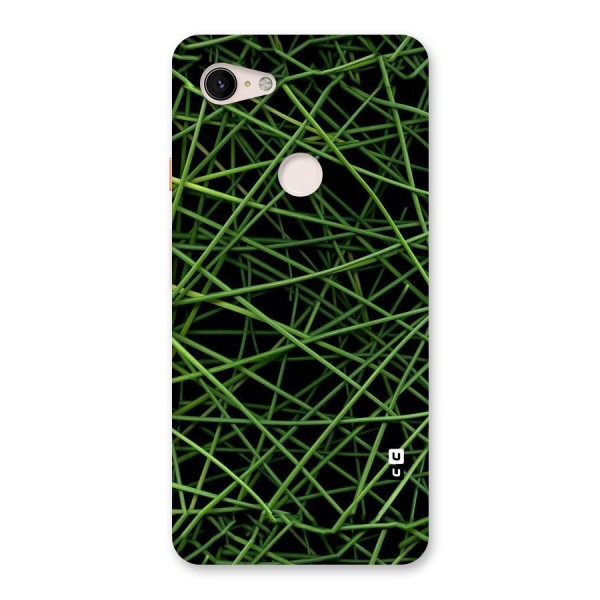 Green Lines Back Case for Google Pixel 3 XL