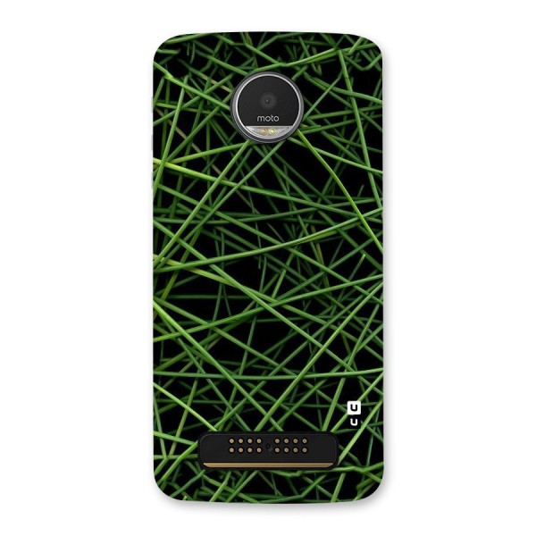 Green Lines Back Case for Moto Z Play