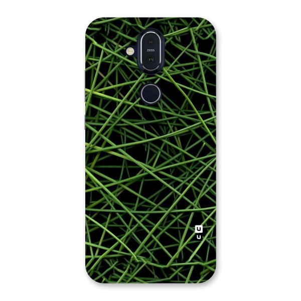 Green Lines Back Case for Nokia 8.1