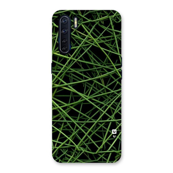 Green Lines Back Case for Oppo F15