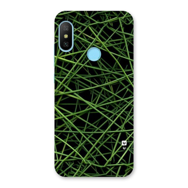 Green Lines Back Case for Redmi 6 Pro