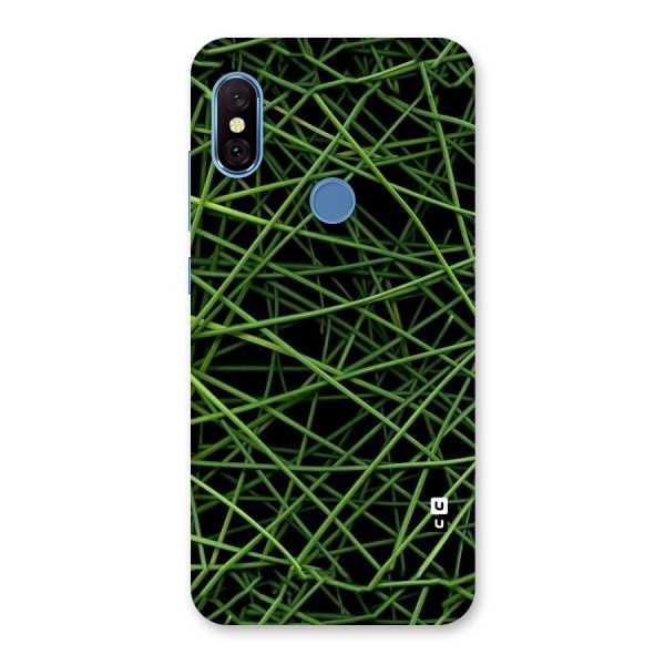 Green Lines Back Case for Redmi Note 6 Pro