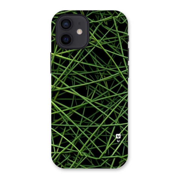 Green Lines Back Case for iPhone 12