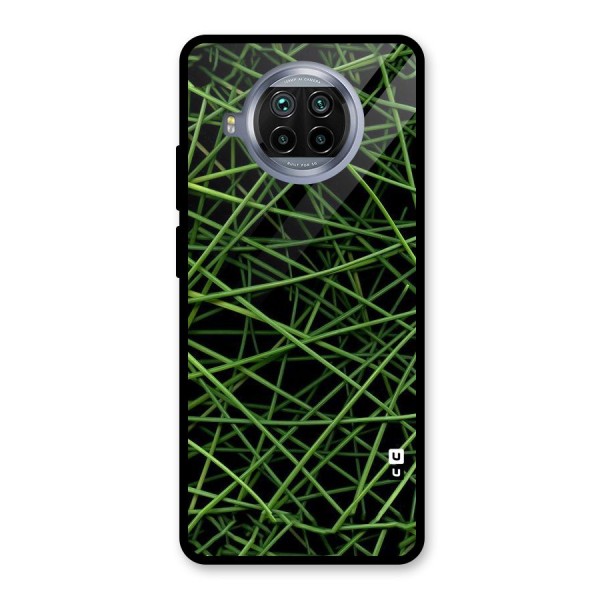 Green Lines Glass Back Case for Mi 10i