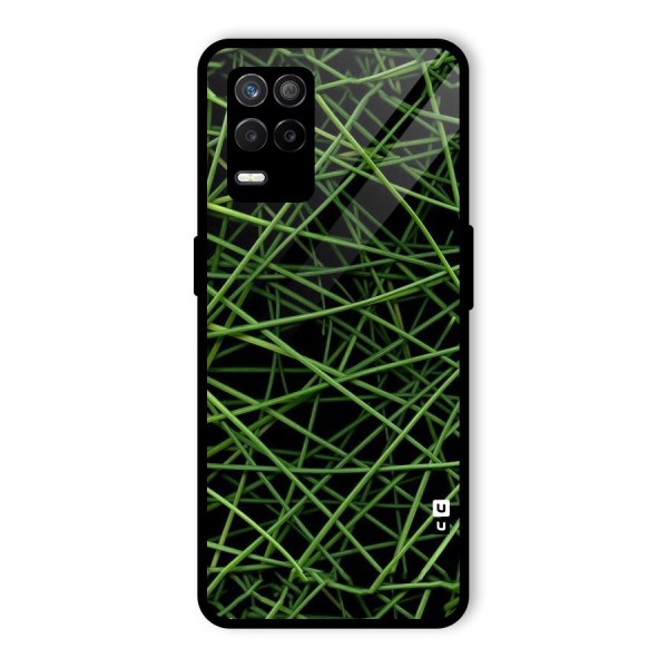 Green Lines Glass Back Case for Realme 9 5G