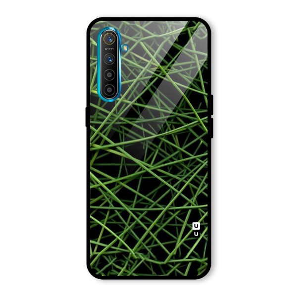 Green Lines Glass Back Case for Realme XT