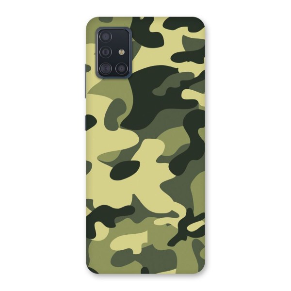 Green Military Pattern Back Case for Galaxy A51