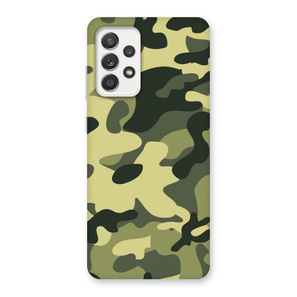 Green Military Pattern Back Case for Galaxy A52