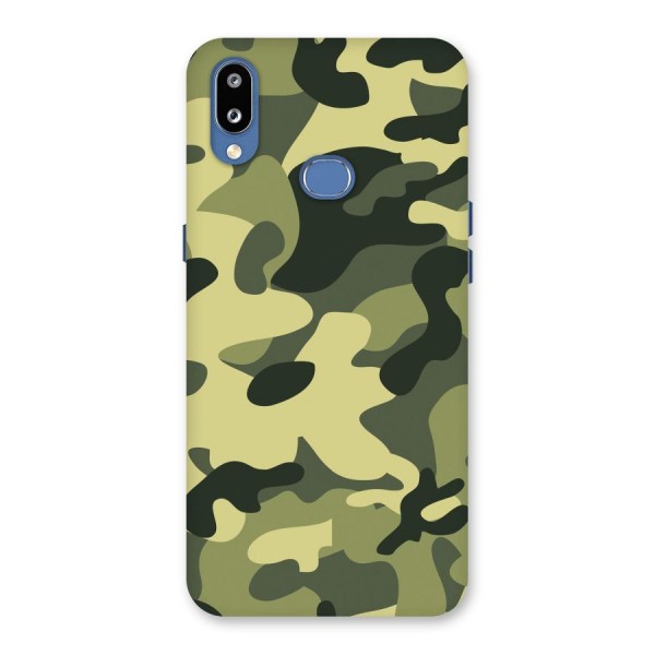 Green Military Pattern Back Case for Galaxy M01s