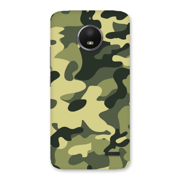 Green Military Pattern Back Case for Moto E4