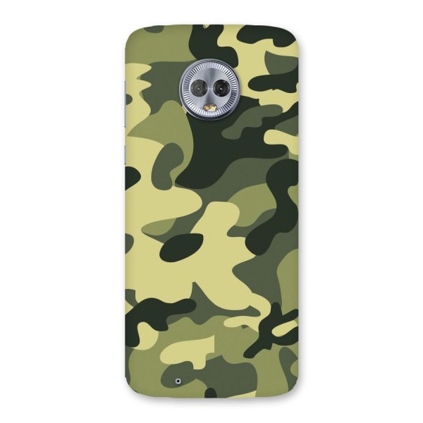 Green Military Pattern Back Case for Moto G6