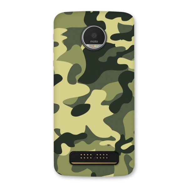 Green Military Pattern Back Case for Moto Z Play