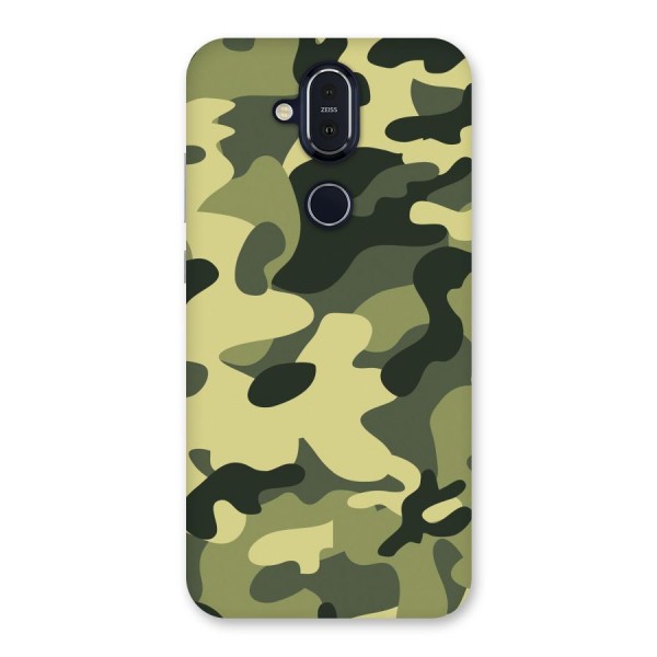 Green Military Pattern Back Case for Nokia 8.1