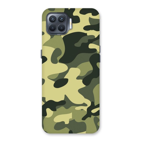 Green Military Pattern Back Case for Oppo F17 Pro