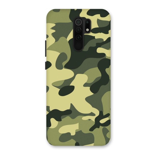 Green Military Pattern Back Case for Redmi 9 Prime