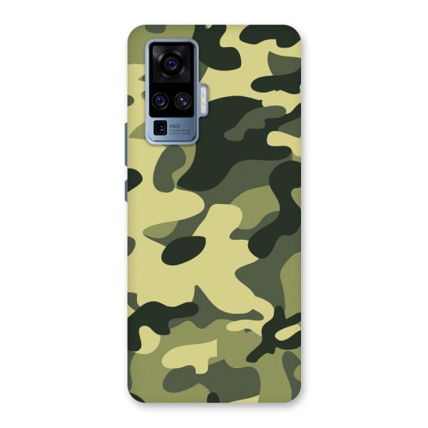 Green Military Pattern Back Case for Vivo X50 Pro