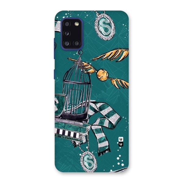 Green Scarf Back Case for Galaxy A31