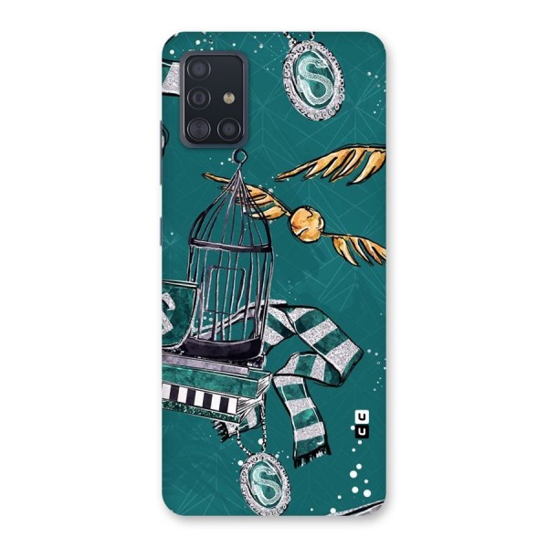 Green Scarf Back Case for Galaxy A51