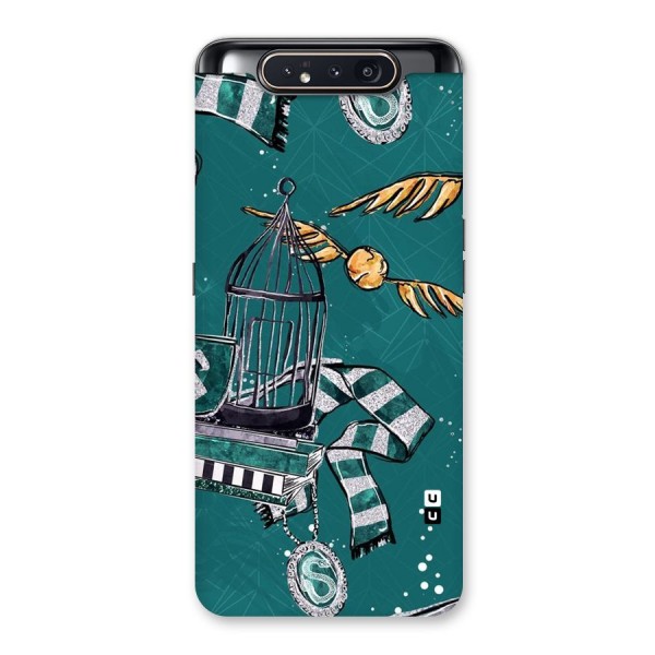 Green Scarf Back Case for Galaxy A80