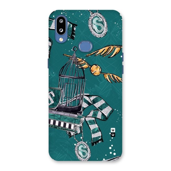 Green Scarf Back Case for Galaxy M01s