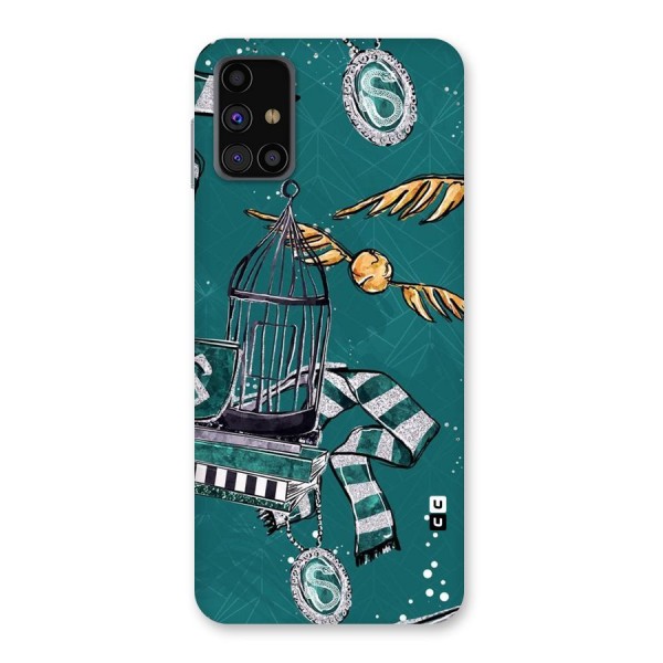 Green Scarf Back Case for Galaxy M31s