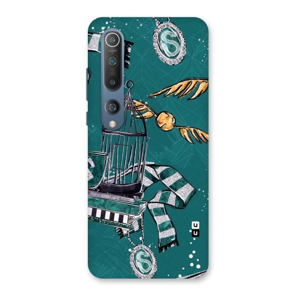 Green Scarf Back Case for Mi 10