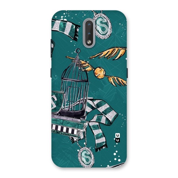 Green Scarf Back Case for Nokia 2.3