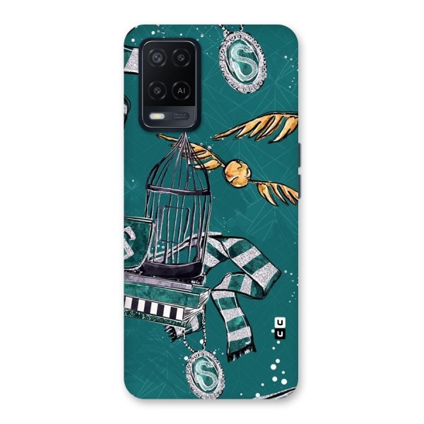 Green Scarf Back Case for Oppo A54