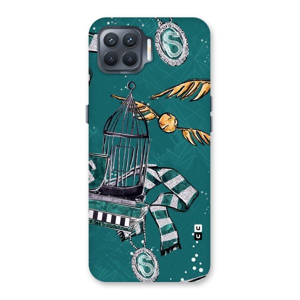 Green Scarf Back Case for Oppo F17 Pro