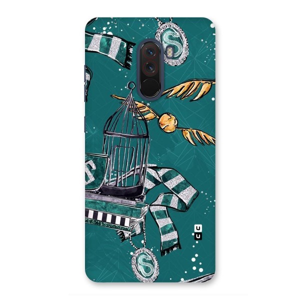 Green Scarf Back Case for Poco F1