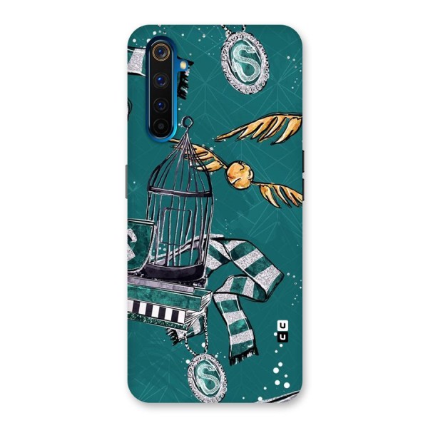 Green Scarf Back Case for Realme 6 Pro