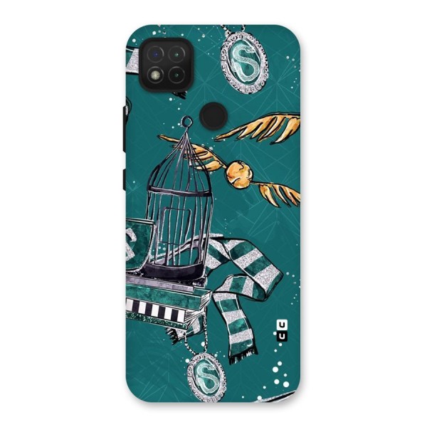 Green Scarf Back Case for Redmi 9C