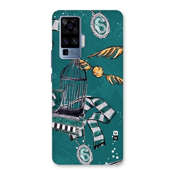 Green Scarf Back Case for Vivo X50 Pro