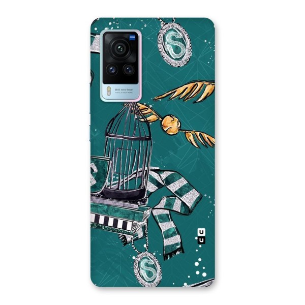 Green Scarf Back Case for Vivo X60 Pro