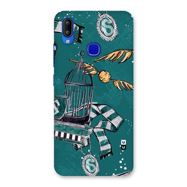 Green Scarf Back Case for Vivo Y91