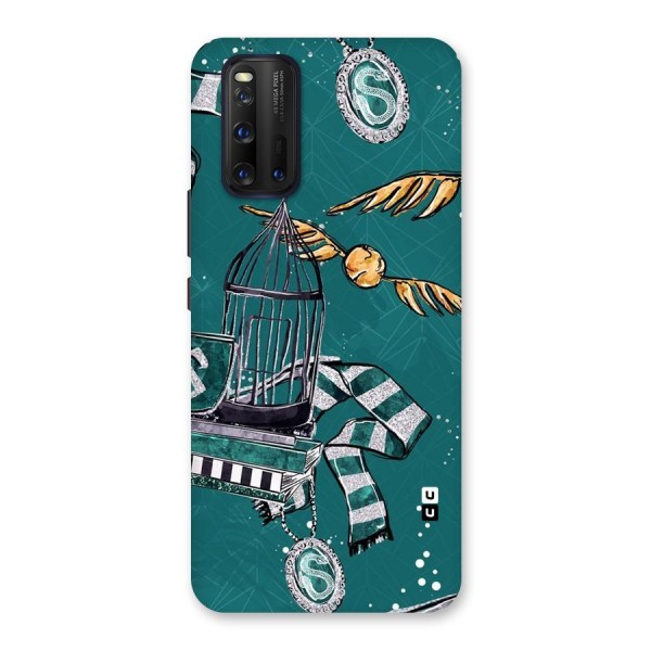 Green Scarf Back Case for Vivo iQOO 3