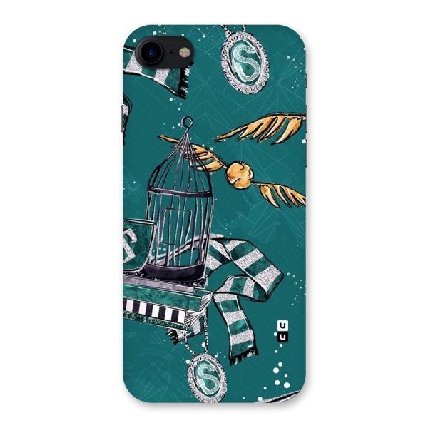 Green Scarf Back Case for iPhone SE 2020