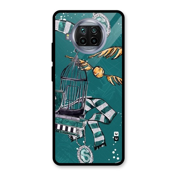 Green Scarf Glass Back Case for Mi 10i