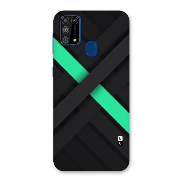 Green Stripe Diagonal Back Case for Galaxy F41