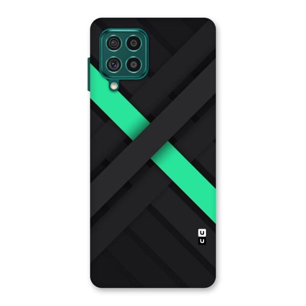 Green Stripe Diagonal Back Case for Galaxy F62