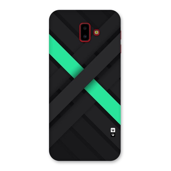 Green Stripe Diagonal Back Case for Galaxy J6 Plus