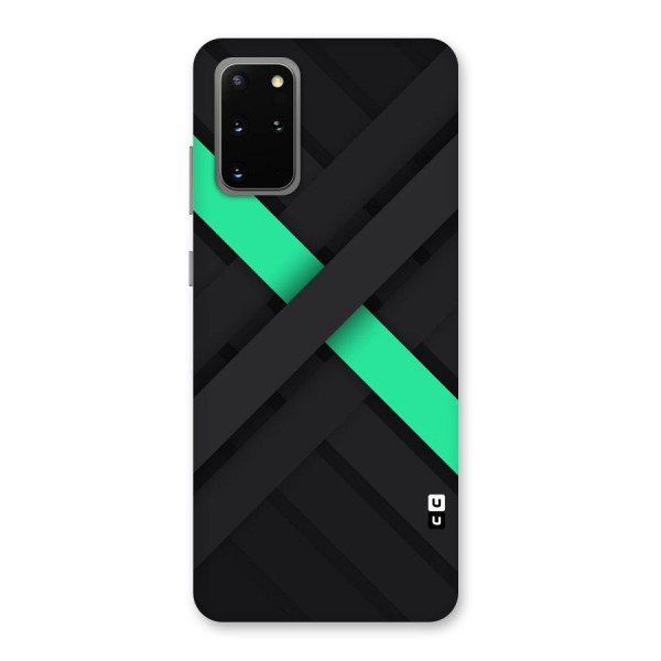 Green Stripe Diagonal Back Case for Galaxy S20 Plus