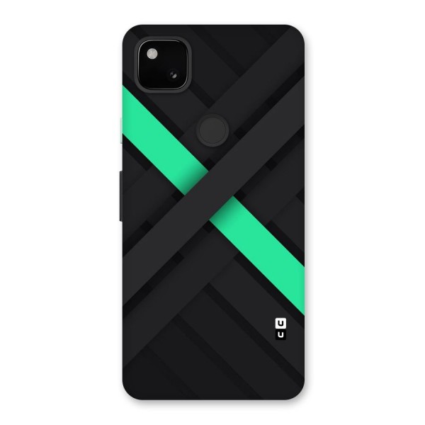 Green Stripe Diagonal Back Case for Google Pixel 4a