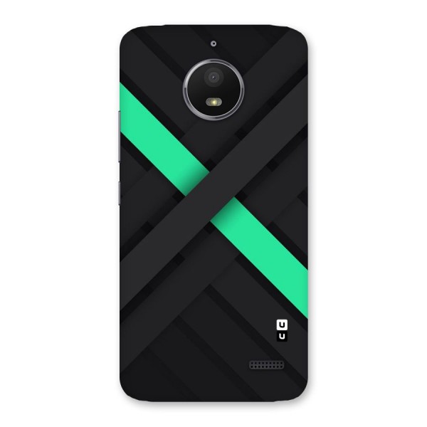 Green Stripe Diagonal Back Case for Moto E4