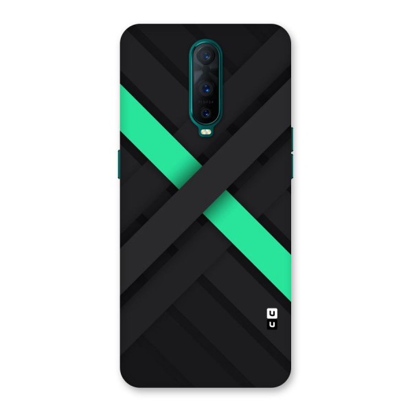 Green Stripe Diagonal Back Case for Oppo R17 Pro