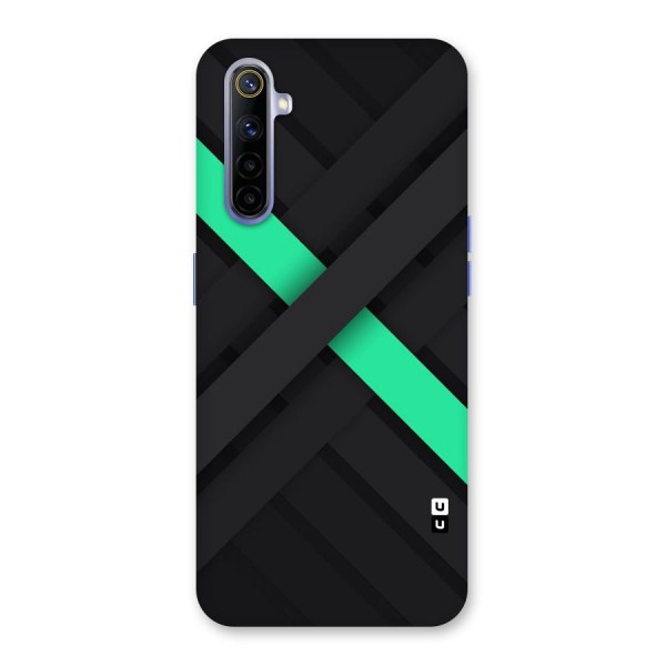 Green Stripe Diagonal Back Case for Realme 6i