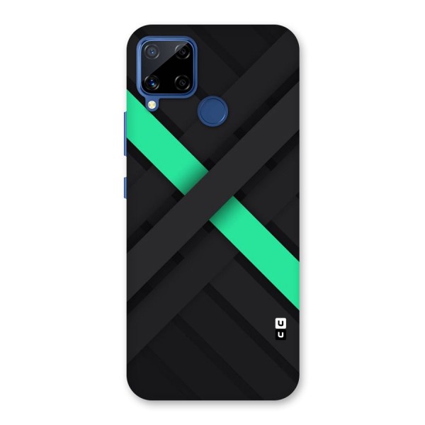 Green Stripe Diagonal Back Case for Realme C12